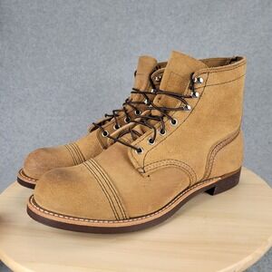 Red Wing Iron Ranger 8083 Mens 8 Hawthorne Muleskinner Roughout Leather Boots